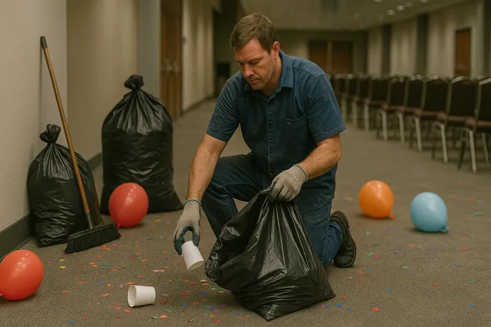 Professional event cleaning and setup services for seamless event execution