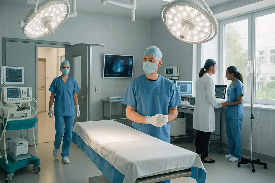 Hospital operating room and medical facilities