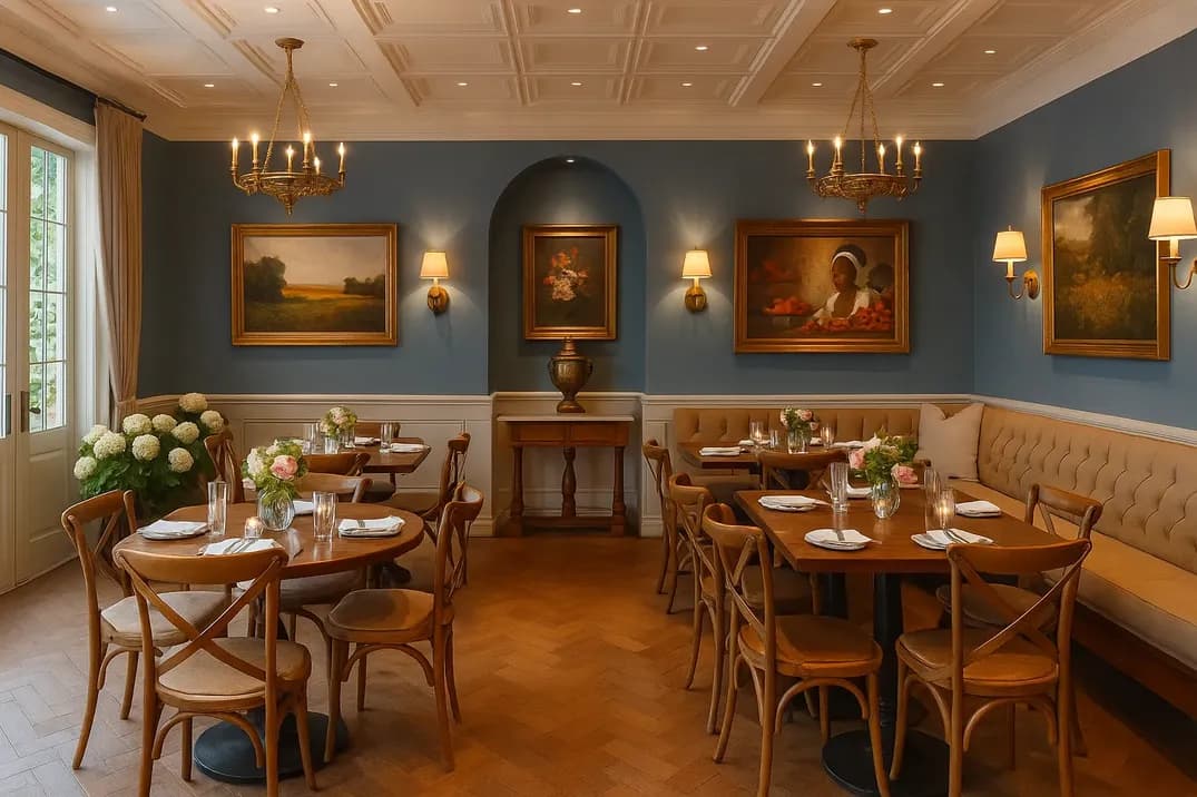 Luxury hotel lobby and hospitality facilities