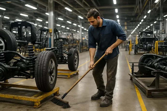 Automotive plant cleaning