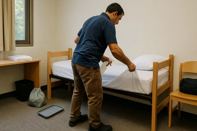 Dorm and student housing cleaning