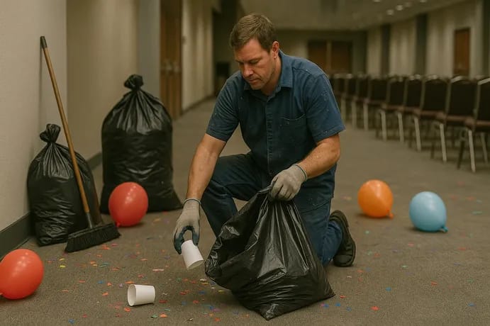 Event cleaning and setup services
