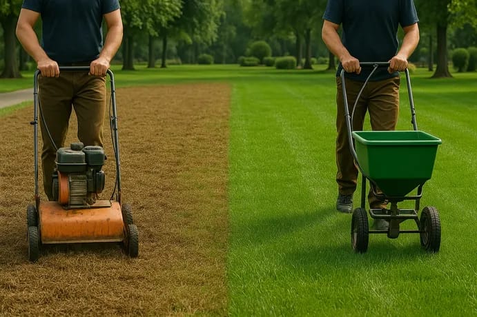 Lawn renovation services