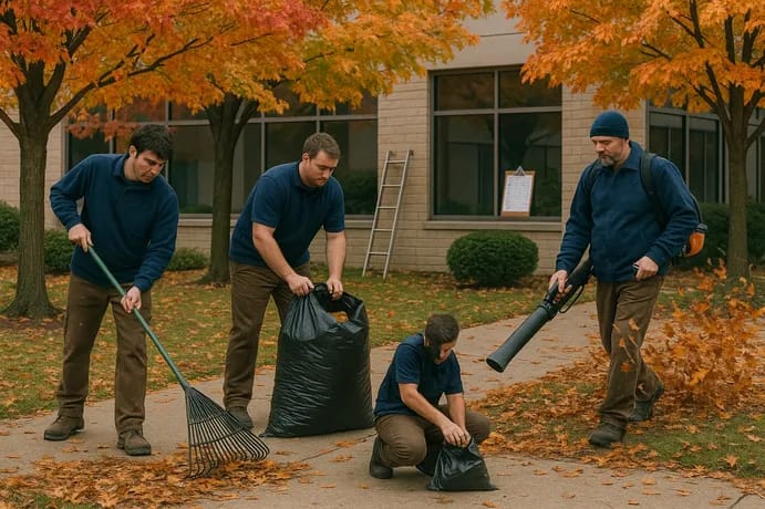 Seasonal landscape maintenance