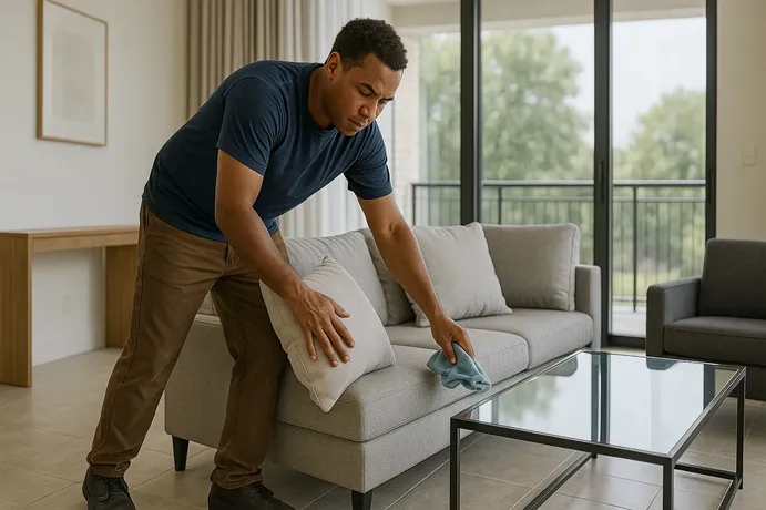 Vacation rental turnover cleaning