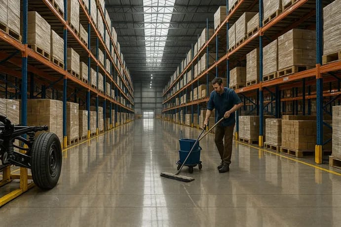 Warehouse and distribution cleaning