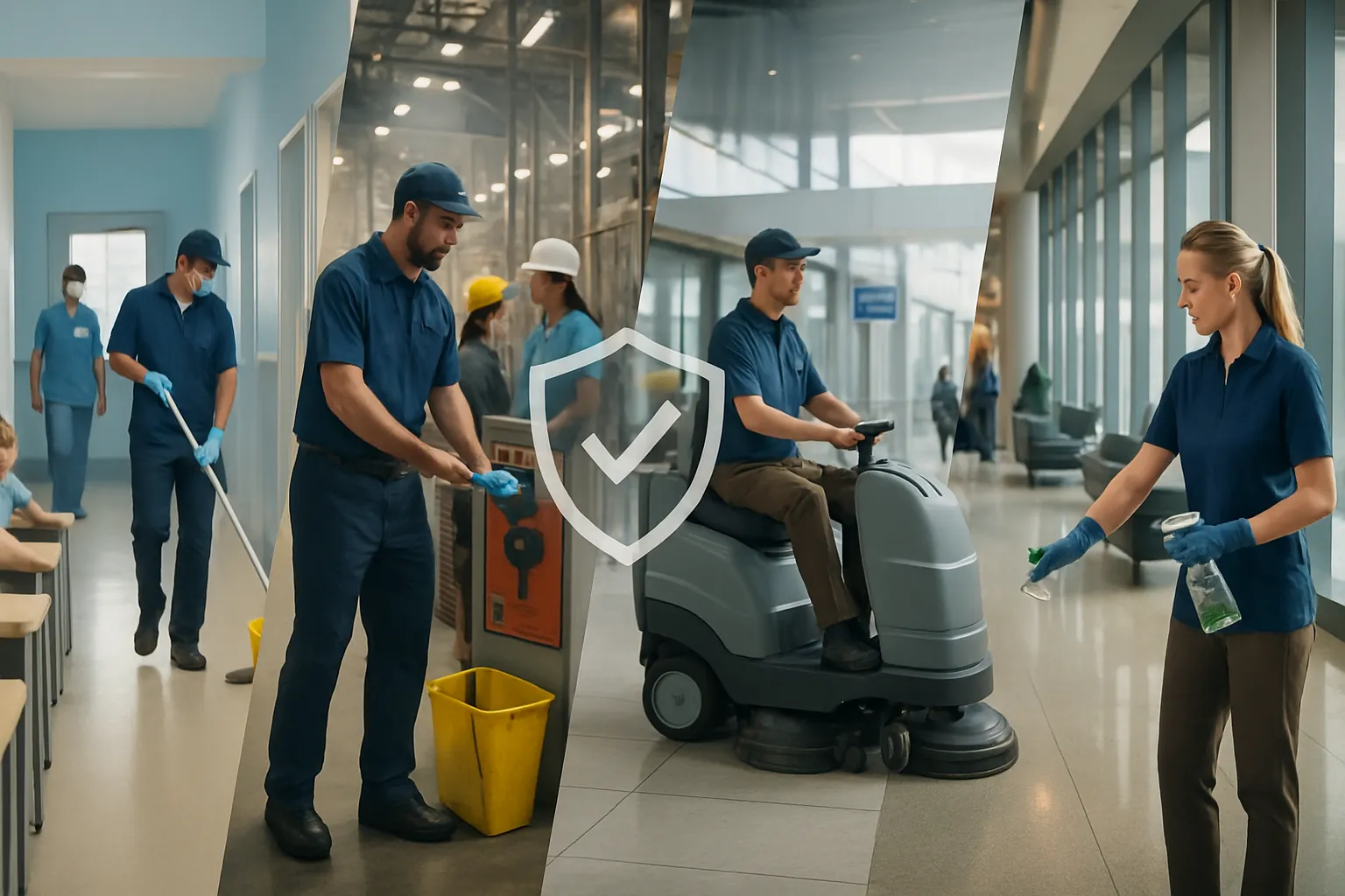 Multiple industry facilities showcasing diverse professional environments
