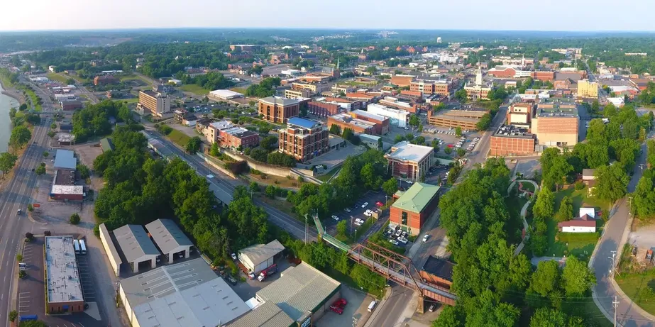 Clarksville Tennessee Fort Campbell area and downtown business district