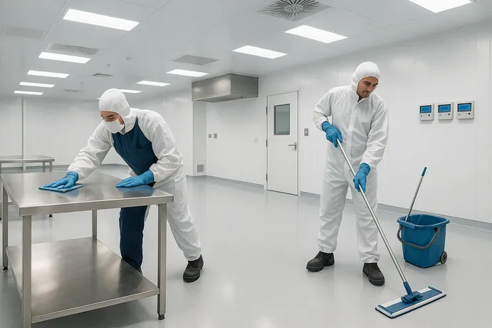 Cleanroom cleaning and maintenance
