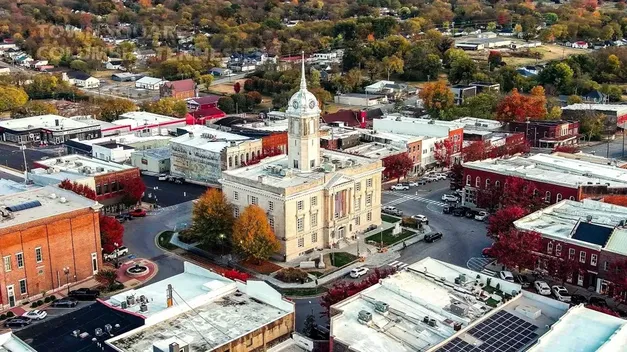 Columbia Tennessee historic square and business district